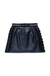 Marni Logo-waistband Skirt In Black