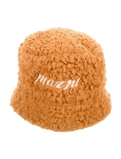 Pre-owned Marni Faux Fur Bucket Hat In Brown