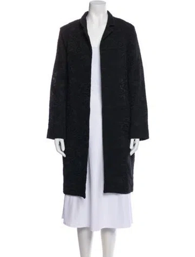 Pre-owned Marni Faux Fur Coat In Black