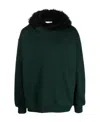 Marni Faux-fur Cotton Sweatshirt In Black