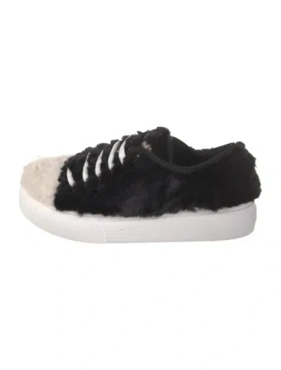 Pre-owned Marni Faux Fur Faux Fur Trim Sneakers In Multi