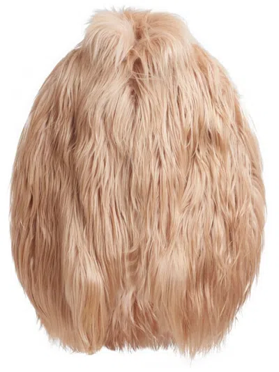 Marni Faux-fur Jacket In Neutrals