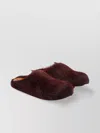 Marni Faux Fur Leather Flat Sole Mules