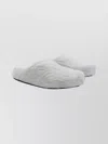 Marni Faux Fur Round Toe Slippers With Heel In Gray