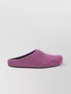 Marni Ponyskin Flat Mules In Purple