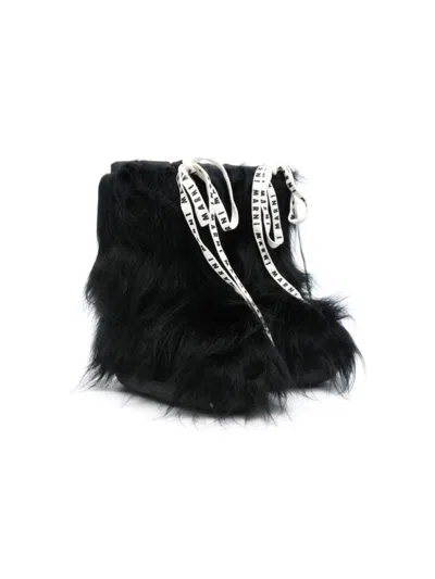 Marni Kids' Faux-fur Snow Boots In Black