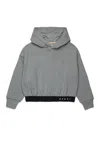 Marni Cotton Hoodie In Gray