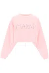 Marni Sweatshirt With Logo In Pink