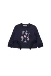 Marni Crew-neck Sweatshirt With Nutcracker Graphics In Blue