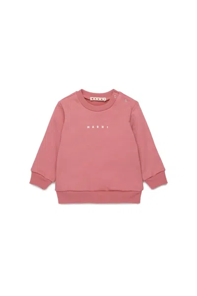 MARNI MARNI LOGO CREW-NECK SWEATSHIRT