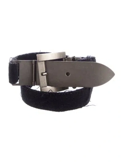 Pre-owned Marni Felt Belt In Black