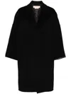 Marni Black Wool Blend Coat In Black