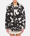 Marni Floral Pattern Black Silk Shirt In Multicolor
