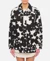 Marni Floral Pattern Black Silk Shirt In Multicolour