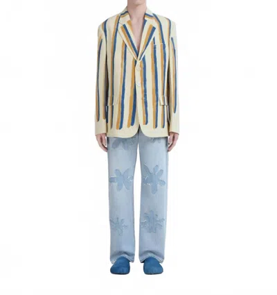 Marni Fibres Coat In Antique White In Neutral