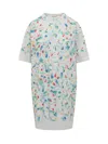 Marni Fiori Dress In Lily White