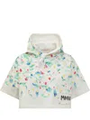 Marni Multicolor Cotton Sweatshirt In Natural White