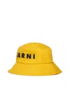 Marni Logo Bucket Hat In Yellow
