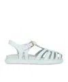 Marni Leather Gladiator Sandals In White