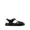 MARNI FISHERMAN SANDALS - BLACK - LEATHER