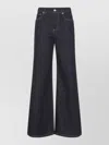 Marni Five Pocket Denim Jeans Wide Leg In Black