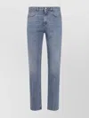 Marni Deep Blue Cotton Washed Bull Denim 5-pocket Jeans In Blue