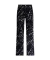 Marni Crayon Print Straight Leg Jeans In Black