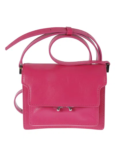 Marni Flap Shoulder Bag In Rosa