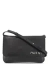 Marni Flap Trunk Shoulder Bag With In Black