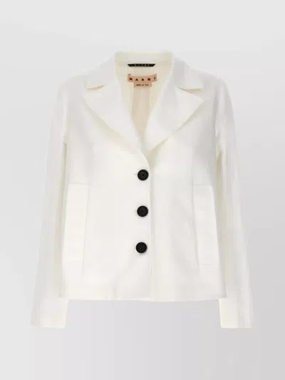 MARNI FLARED BLAZER WITH BACK VENT AND POCKETS