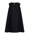 Marni Oversized Paneled Cotton-cady Dress In Black