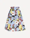 Marni Floral Print Flared Midi Skirt In Multi