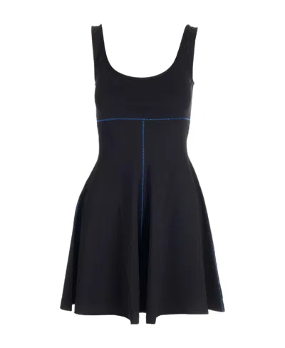 Marni Flared-hem Dress In Black