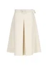 Marni Belted Midi Skirt In Beige