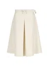 Marni Belted Midi Skirt In Cream