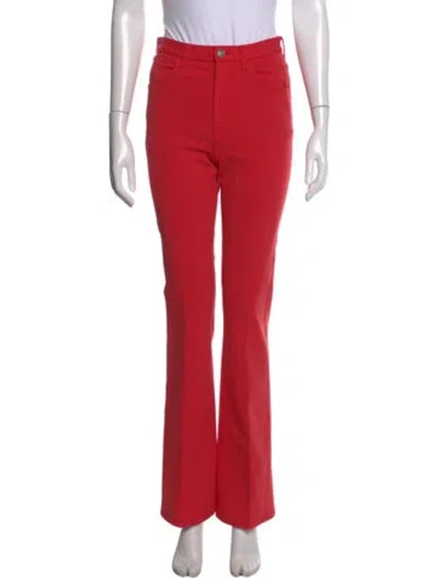 Pre-owned Marni Flared Pants In Red