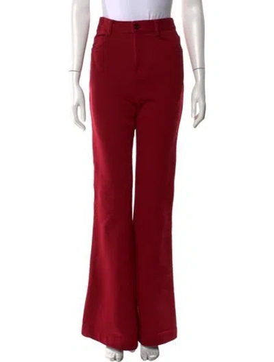 Pre-owned Marni Flared Pants In Red