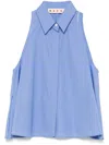 Marni Flared Cotton Blouse