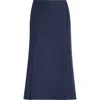 Marni Flared Techno Wool Blend Skirt In Blue