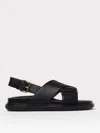 Marni Woman Sandals Black Size 6 Soft Leather In Black
