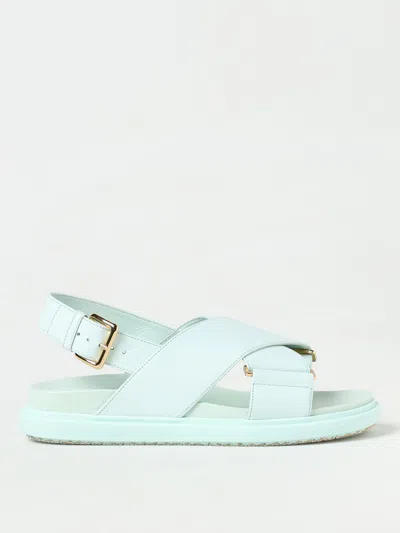 Marni Flat Sandals  Woman Color Gnawed Blue