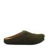 Marni Green Long-haired Calfskin Footbed Sabot