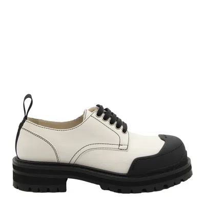 Marni 35mm Dada Leather Derby Shoes In Off White