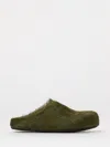 Marni Long Hair Calfskin Fussbett Sabot In Green