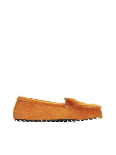 Marni Flat Shoes In Orange