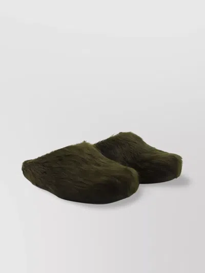 MARNI FLAT SOLE FAUX FUR SLIP-ON