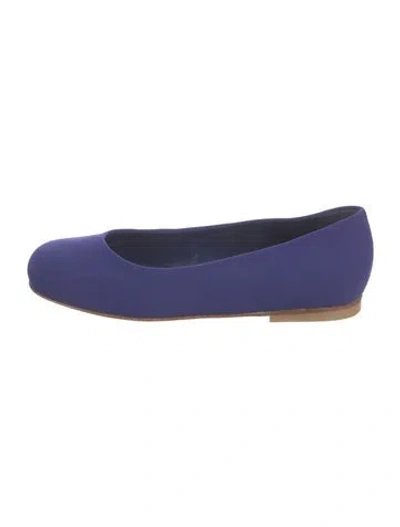 Pre-owned Marni Flats In Blue