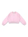 Marni Kids' Fleece Cropped Logo In Pink