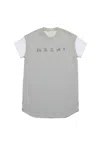 Marni Abito In Felpa Con Logo In Rhinestones In Grey