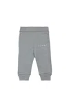Marni Fleece Jogger Pants With Logo In Gray